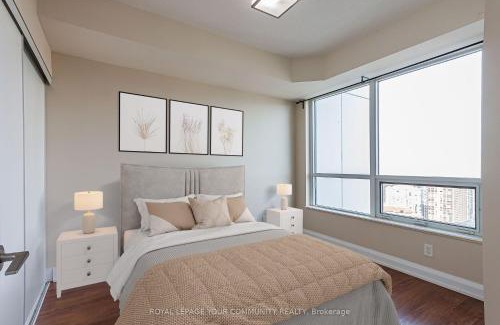Willowdale Apartamento | Sleek 1BR & Sttudy Condo - CN Tower, Skyline view - North York