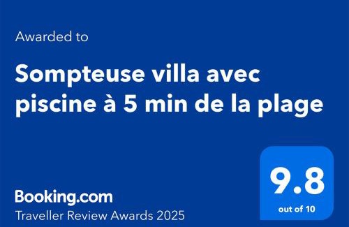Pointe-Noire Apartamento | Sompteuse villa avec piscine à 5 min de la plage