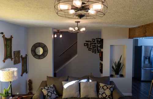 Quad Cities Casa | Spacious family home with luxe beds, fenced in back yard, heart of town!