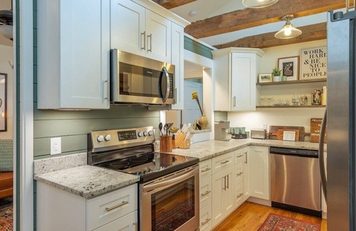 Waynesville Casa | Steps Away Cottage - Hot Tub, Fire Pit, Downtown