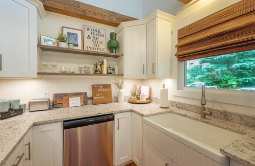 Waynesville Casa | Steps Away Cottage - Hot Tub, Fire Pit, Downtown