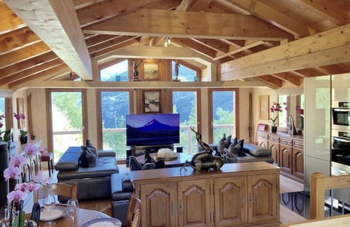 Saas-Fee Chalet De Esquí | Stirling Luxury Chalet Sauna Outdoor Hot Tub 4BR Glacier Views Spa & Ski