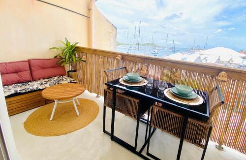 Marigot Apartamento | Studi0 coco0n, vue sur la marina