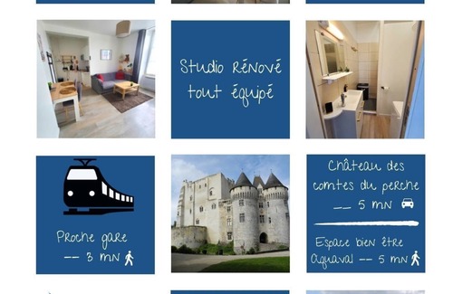 Nogent-le-Rotrou Apartamento | Studio Cosy - Nogent Le Rotrou - Proche Gare