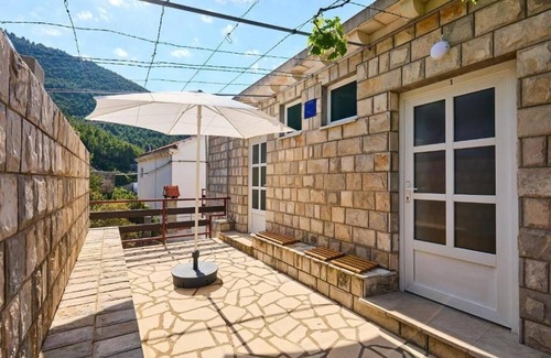 Mljet Apartamento | Apartamento-estudio con balcón y vista al mar Bahía Sutmiholjska, Mljet (AS-22318-b)