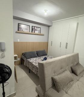 Centro Apartamento | Studio Vibe 2206 com Piscina Academia e Varanda