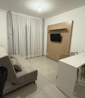 Centro Apartamento | Studio Vibe 2206 com Piscina Academia e Varanda