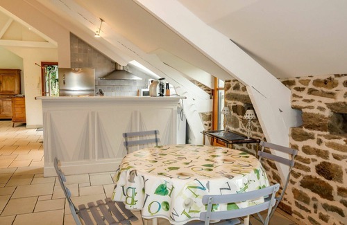 Saint-Suliac Casa | Maravillosa casa de vacaciones privada para 6 personas con TV, terraza y mascotas permitida