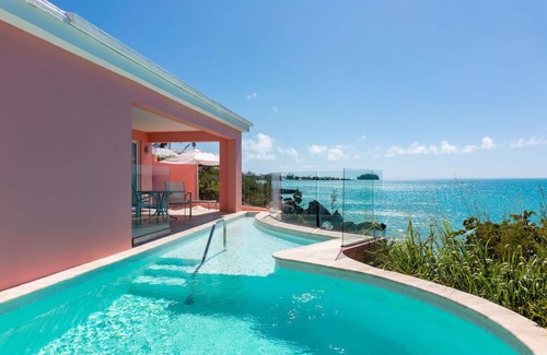 Somerset Village Villa | Stylish Cottage with Private Pool & Ocean View!