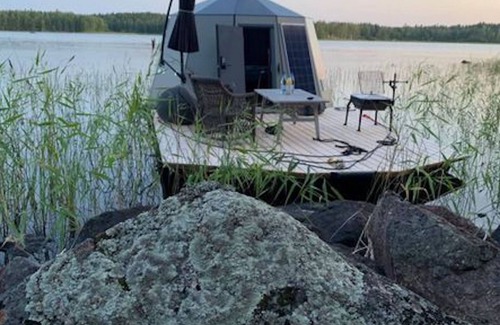 Jokkmokk Municipality Cabina | Suite con vista al lago para 2 personas Peace & Quiet Hotel en Jokkmokk Suecia