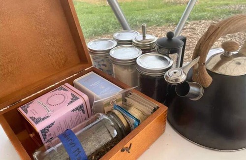 Lewisville Casa | Summer Rustic Camping with AC and King Bed