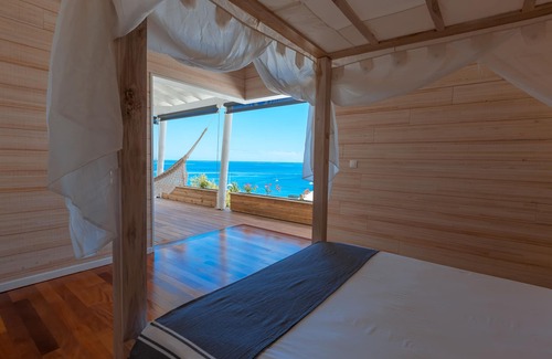 Malendure Cabina | Lodge privado con jacuzzi, impresionantes vistas de los islotes Pigeon