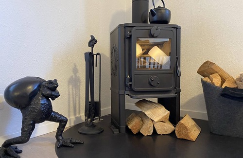 Tensbuttel Casa | Swedish house with wood stove & outdoor fireplace on 1400m2