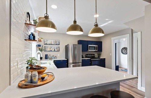 Lake Geneva Casa | The Lighthouse: Walk to Downtown, Firepit, Private Parking for 6 cars, Sleeps 10