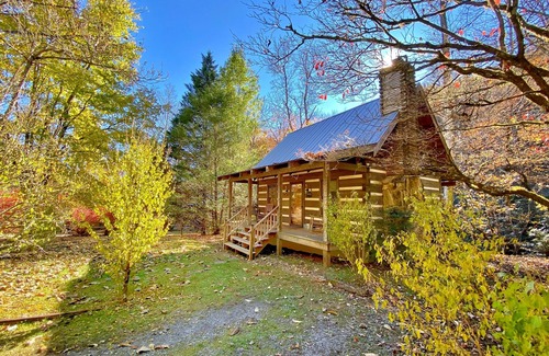 Otto Cabina | Creekfront Log Cabin en 20 acres ... Escucha la corriente