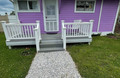 Canadohta Lake Cabaña | The Purple Martin unique rustic lakefront cottage at the Pier at Canadohta Lake!