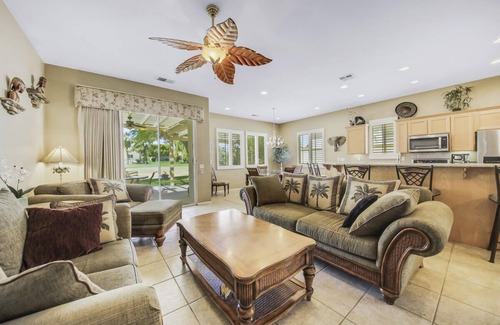 Indio Villa | This is it! 4+3! EV charger, pool/spa, BBQ, bar!