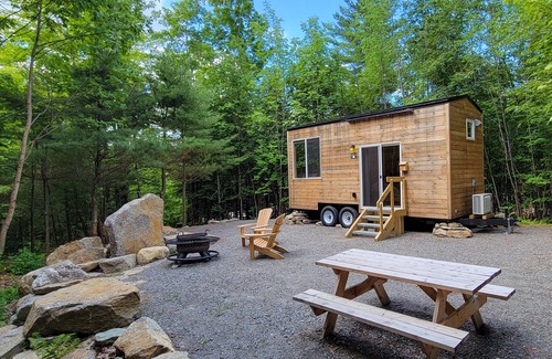 Dorchester Apartamento | Trailside Stays - Tiny House in the Woods-Escape to Nature. Snow Owl