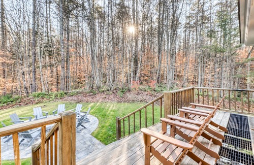 South Londonderry Casa | Tree-Lined, Four-Level Home w/ Fireplace, Foosball, Laundry & Back Deck!