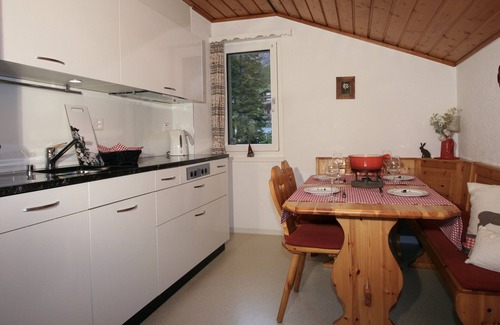 Leukerbad Apartamento | Trendy alpine-style vacation apartment for 2 people in a central, quiet location