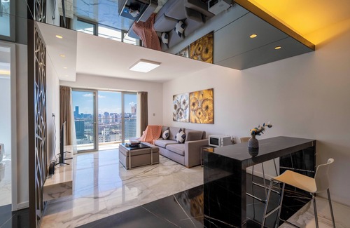 Xujiahui Cama Y Desayuno | Tyms Modern 2BR 1BA Loft Yongxin