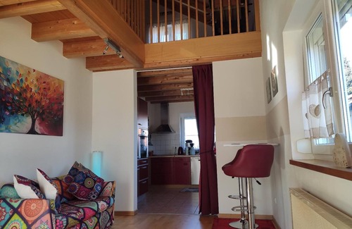 Hohenau Apartamento | Vacation home (105sqm) with gallery and wooden terrace