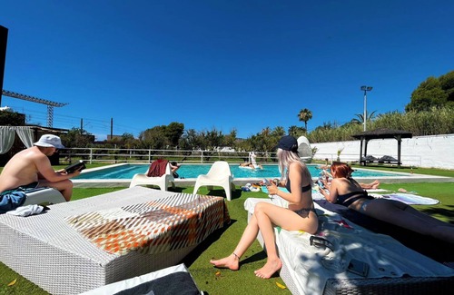 Playa de San Juan Villa | Villa '30 Personas, Piscina, Discoteca,10 Min Playa' con vistas a la montaña