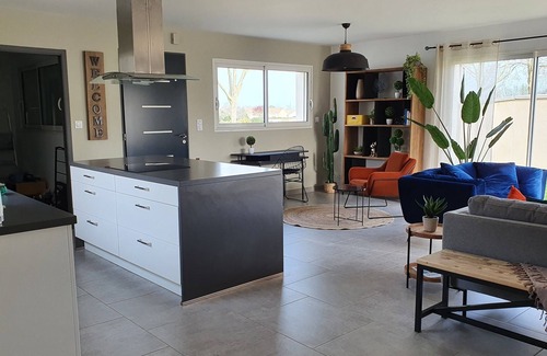 Saint-Michel-en-l'Herm Villa | Villa-de l'Herm-Baño privado con bañera-Vista al Jardín