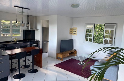 Riviere-Salee Villa | Villa F4 vue mer Dans un Écrin de Verdure au Calme à Proximité des Plages du sud