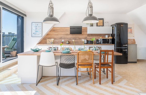 Guisseny Casa | Villa " Guissbeach " SPA, walking distance to the beach, Sunset from the terrace