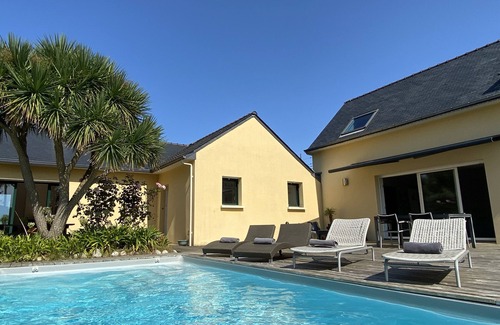 Plouguerneau Villa | villa ****8 personas, piscina climatizada, hammam, a 200 m del mar, vista al mar