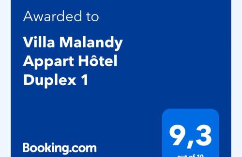 Madirokely Apartamento | Villa Malandy Appart Hôtel Duplex 1