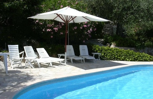 Gattieres Apartamento | Planta baja de Villa con piscina, a 15 minutos de Niza, 2/4 personas