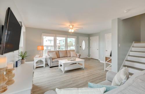 Kure Beach Casa | Walk to Shore Multi-Deck Townhome in Kure Beach!