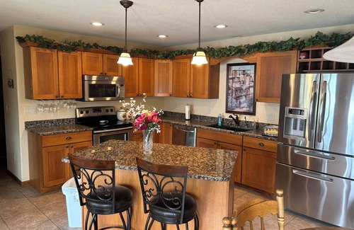 Ortonville Cabina | Waterfront Big Stone Lake Home w/Dock & Views
