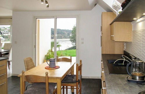 Saint-Michel-en-Greve Casa | Estupenda casa de vacaciones privada para 8 personas con WIFI, TV, terraza y mascotas permitida