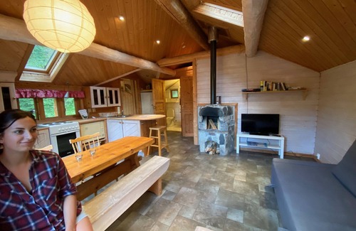 Hoyanger Cabina | Wooden cabin with grass roof, sleeps 2-5 people., Self catering. Open fire place