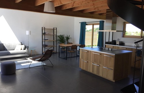 Landeda Casa | Casa de madera, cerca de playas y dunas, península Sainte Marguerite