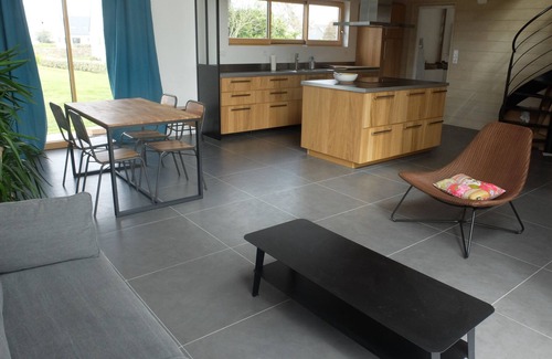 Landeda Casa | Casa de madera, cerca de playas y dunas, península Sainte Marguerite