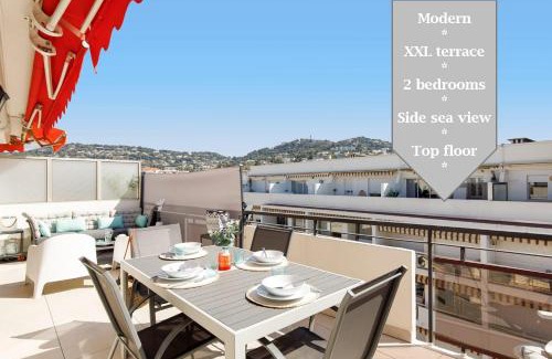 Cannes City Centre Apartamento | XXL 2 beds with XXL terrace next to Martinez Hotel