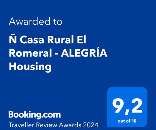 "Ñ" Casa Rural El Romeral - ALEGRÍA Housing