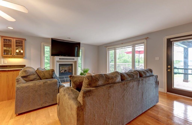 1 Acre Waterfront Property with Two Hot Tubs on Pigeon Lake