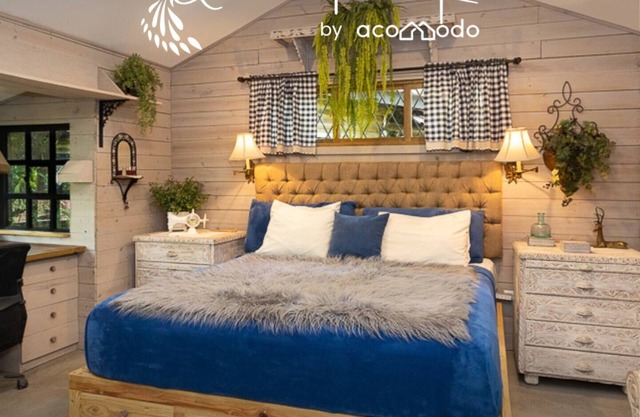 Cabana con 1 hab y baño, kitchenette y terraza exterior