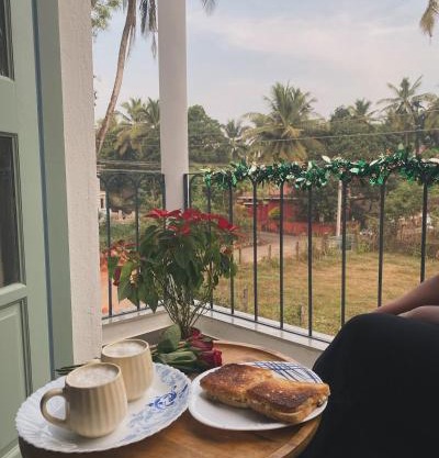 1 bed peaceful studio Apartment near Colva beach