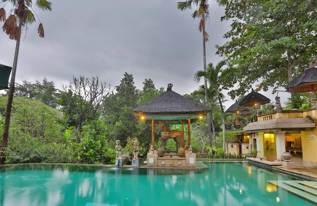 Balcón privado de 1 habitación cerca de Ubud con vistas a los jardines y campos de arroz