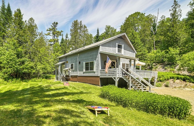 1 Mi to Rangeley Lake: Cabin w/ Wraparound Deck!