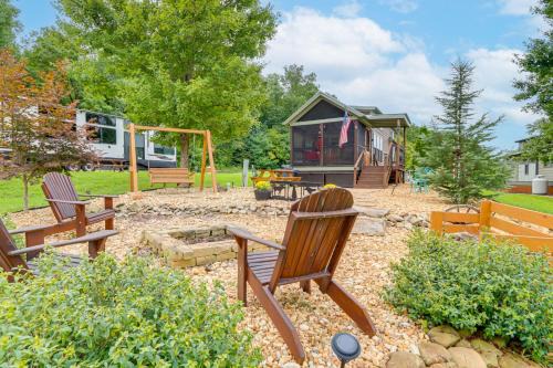 1 Mi to Tank Town USA Tiny Home with Pool Access!