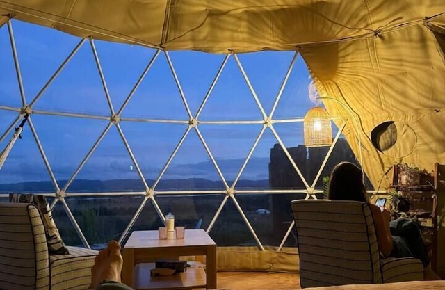 1. Waipū luxury eco glamping in offgrid geodesic dome
