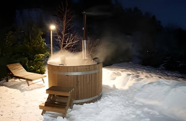 Chalet Mont Blanc vista con baño nórdico