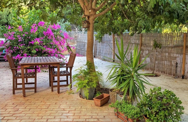 100m from the sea. Front patio and back garden/veranda
